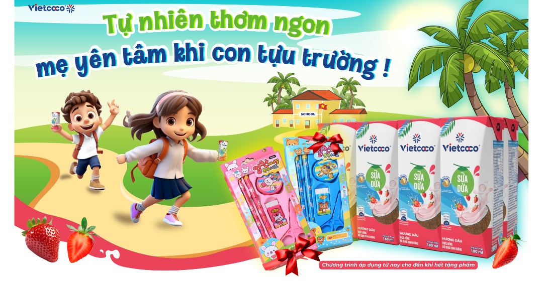 🌟 CHÍNH THỨC RA MẮT SỮA DỪA DÂU VIETCOCO! 🌟