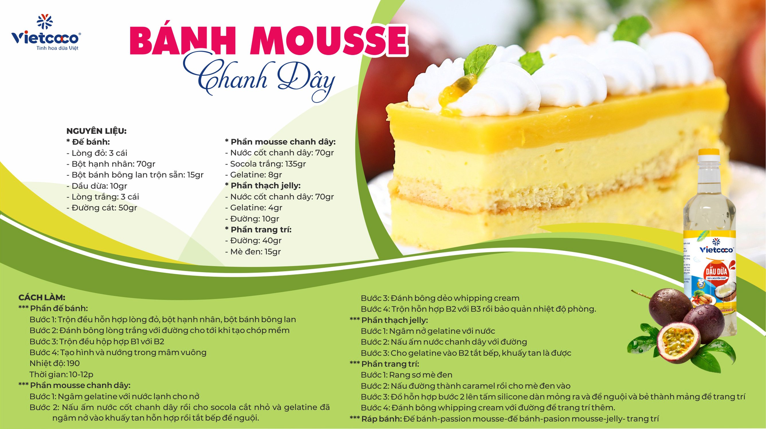 Bánh mousse chanh dây