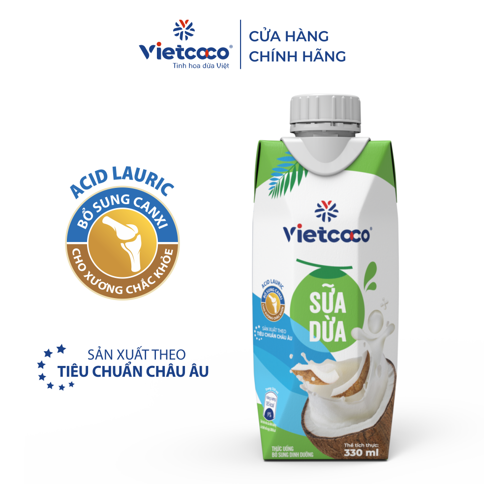Organic Coconut Milk Drink 330ml Luong Quoi